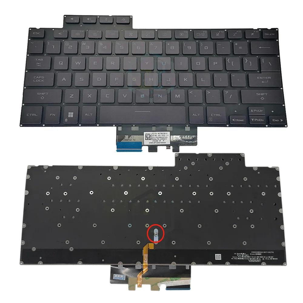 Nuovo Laptop Originale Per Asus Rog Zephyrus G14 Ga402 Ga402R Retroilluminazione Della Tastiera Americana
