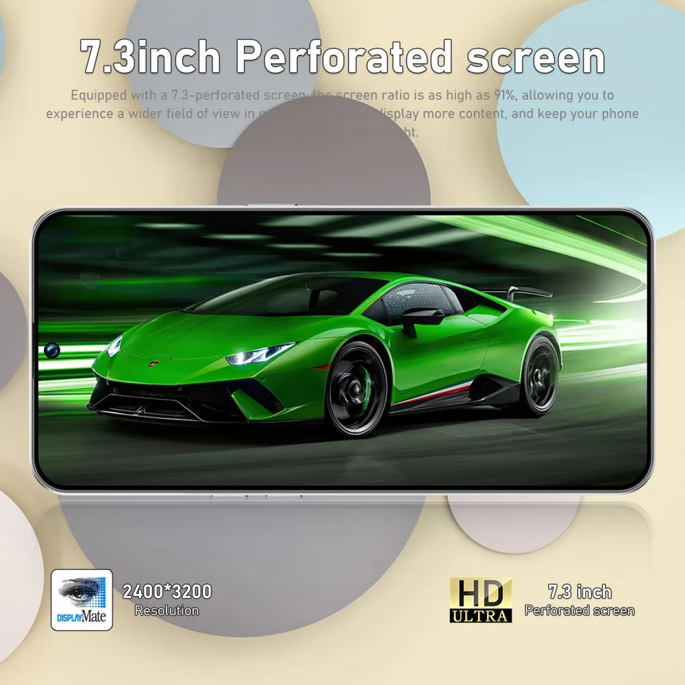 Nuove protezioni per lo schermo dello smartphone M17 Pro Max per cellulare 5G 22GB+2TB 7.3 pollici HD 7800mAh Display da negozio Android Mobile - Image 3