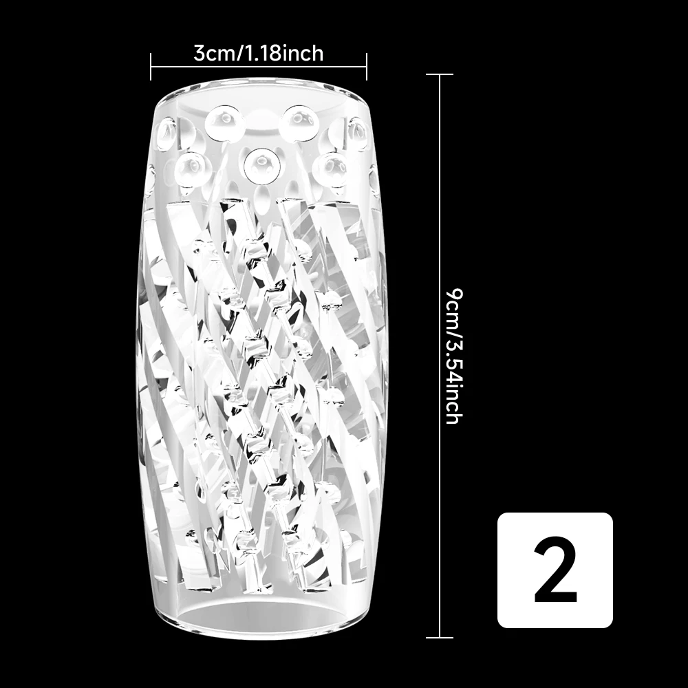 Transparent TPE Real Touch Airplane Cup Male Masturbator Super Simulation Private Parts Design Easy To Clean Adult  Sex Toys