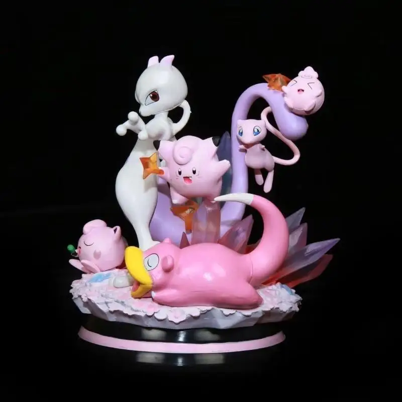 

Фигурная модель Покемон Сквиртл Mewtwo джигглифф слонотыкать светящаяся аниме декоративная коробка игрушки Коллекция награда подарок