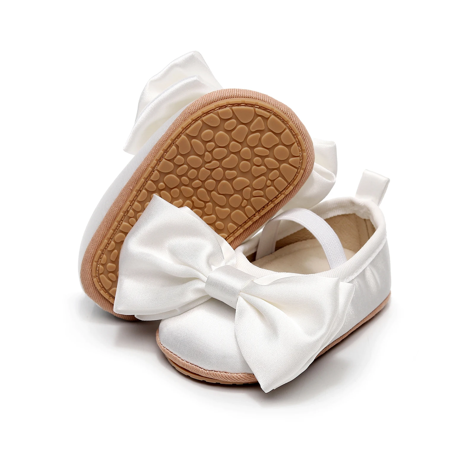Princess Baby Girls Moccasins Big Bowknot Soft Sole Flat Shoes for Infant Prewalker Anti-Slip Shoes First Walker Crib baby shoes soft sole shoes