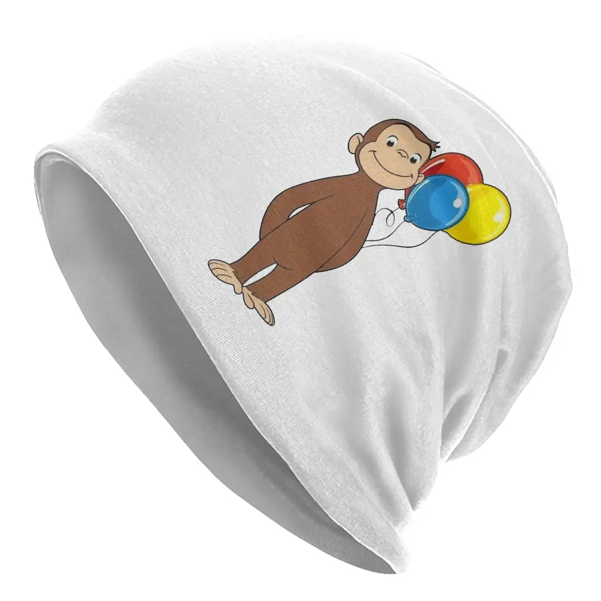 Palloncini Cartoon Cute Brown Monkey Skullies Berretti Cappello Wilny George Winter Unisex Street Caps Cappelli Termici Elastici Con Cofano