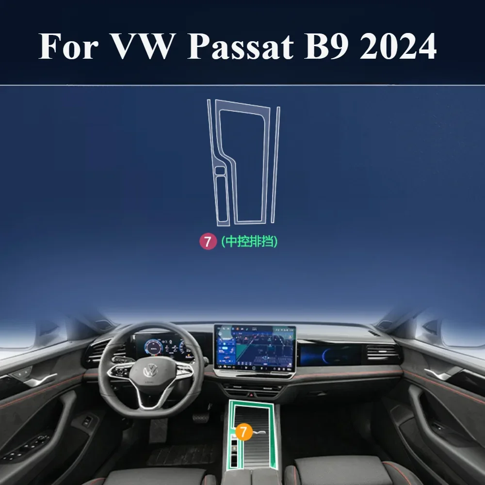 CarDesign AI Bumperbescherming geschikt voor VW Passat B9 Variant 2024-2030 (5-deurs, combi op maat gemaakte lakbeschermfolie, krasbescherming voor kofferbak/bumper auto (transparant