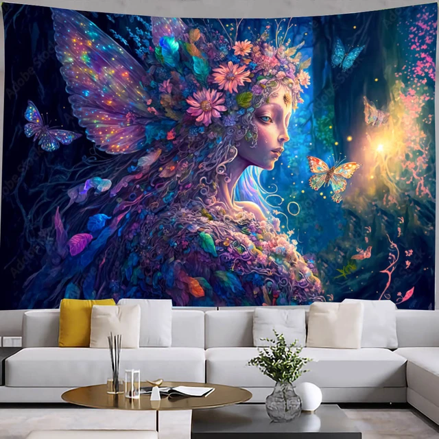 Kawaii Room Decor Aesthetic Hello K-kitty Fabric Tapestry for Wall Hanging  Decoration Home Art Mural Tapestries Decors Boho Cute - AliExpress