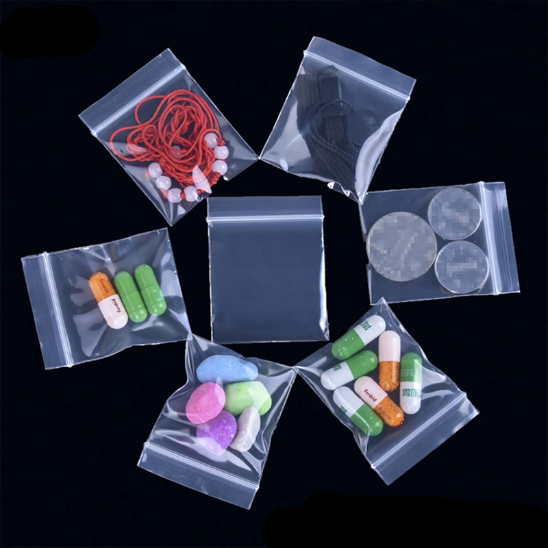 100 Pack 8x10 Inch Resealable Plastic Bags - 2 Mil Thick, Clear Zipper Storage Bags