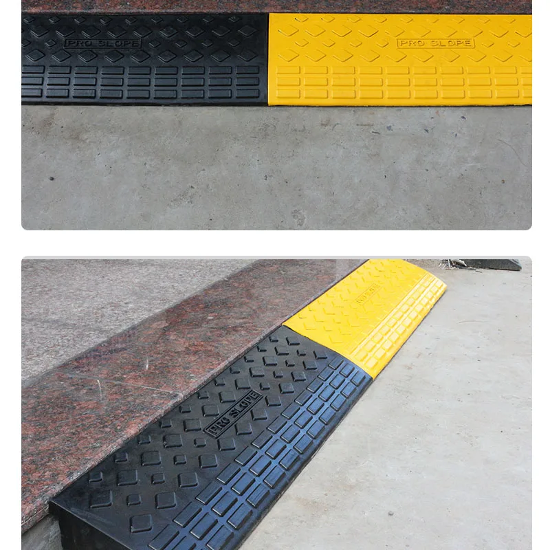 Koojn Truck Antislip En Antislip Plastic Parkeerhelling Rubberen Weg Langs De Helling Auto Bergopwaarts Met Driehoekige Pad Treden