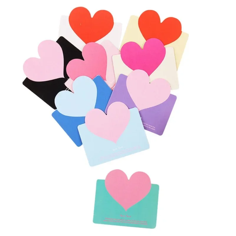 10 pcs Love Valentine's Day greeting card creative small love shaped blessing wedding blessing cards gift thank you card for greeting cards,thank you cards