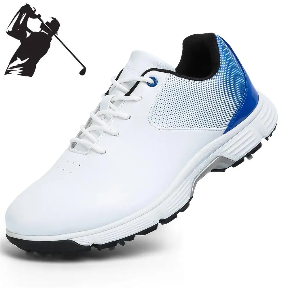 

Professional Men Golf Shoes Waterproof Golfer Footwear Non Slip Splikes Golfing Sport Trainers Brand Male Athletic Sneakers