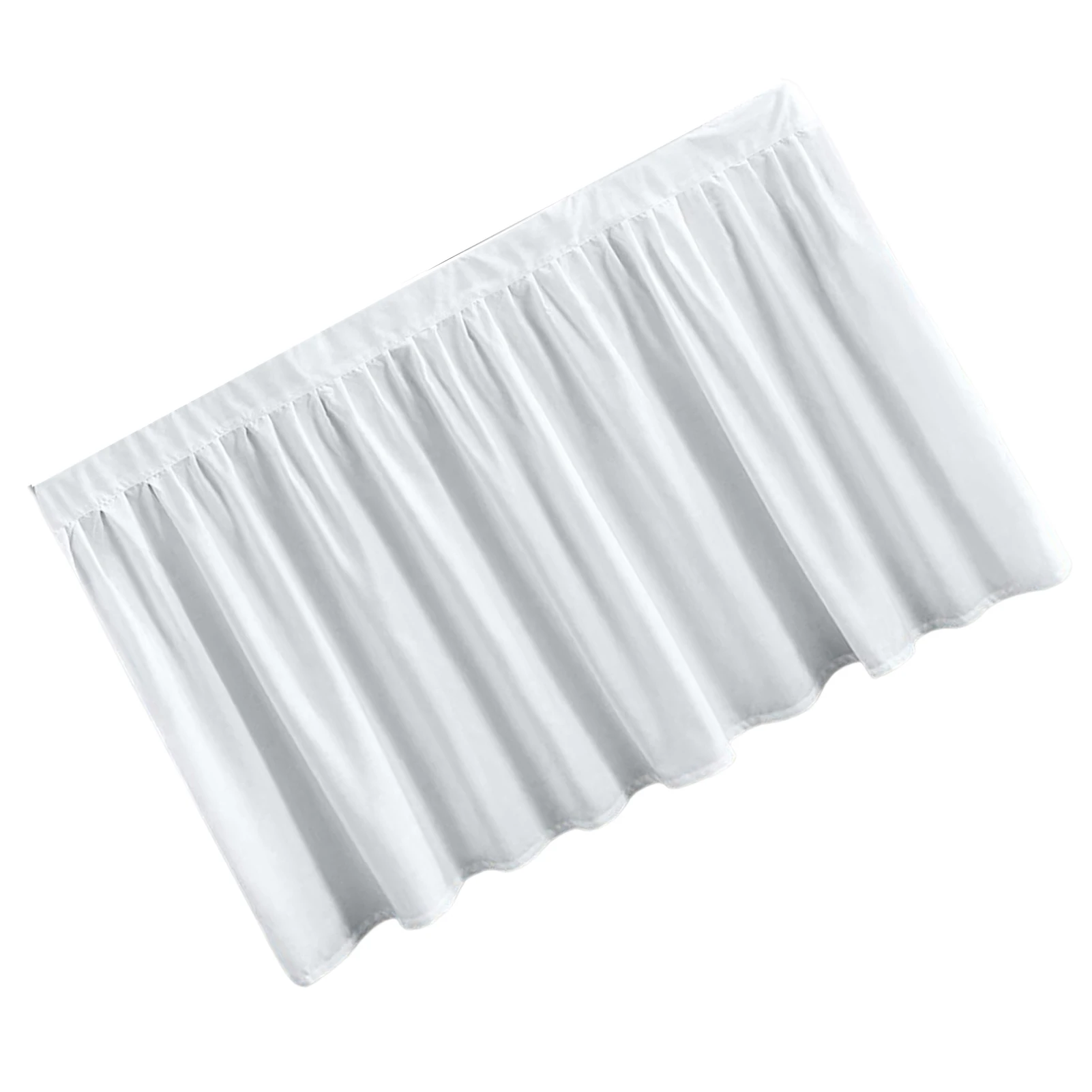 

Однотонная покрывало с оборками сделает общежитие более красивой, юбка-кровать уникальным украшением для штор и комнаты