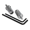 Chrome Metal Plated Roller Saddle Tune-O-Matic Bridge for Les Paul Style Electric Guitar Replacement 5