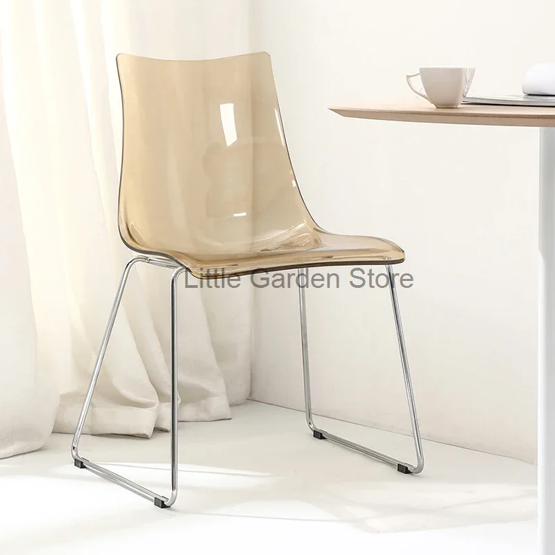 

Acrylic Modern Chairs Comfortable Aesthetic Unique Practical Floor Reading Chair Office Bar Cadeira Gamer Home Furniture WJ40XP