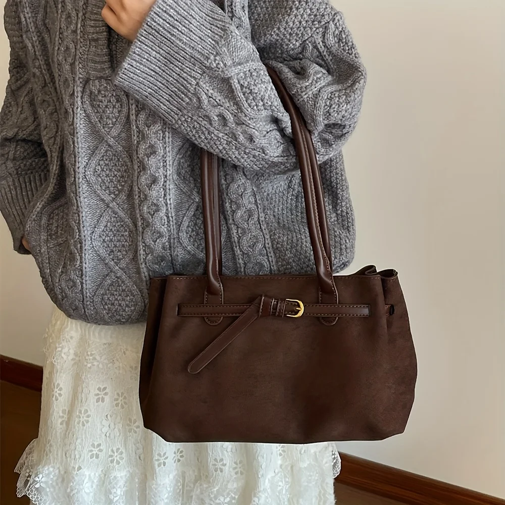 Luxury Retro Large Capacity Shoulder Tote Bag for Women