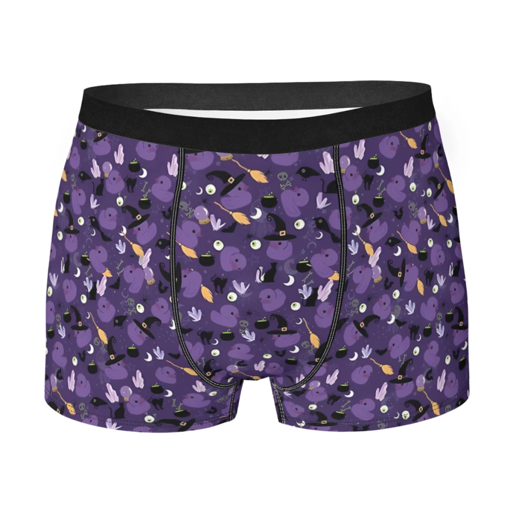 

Симпатичные трусы Witch Rubber Duck, хлопковые трусы, мужское нижнее белье, шорты с принтом, боксеры, трусы