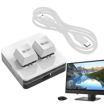 Copy And Paste 2-Key Keyboard Keypad Hotswap One Handed Mechanical Game Mini Keyboard Mini 3
