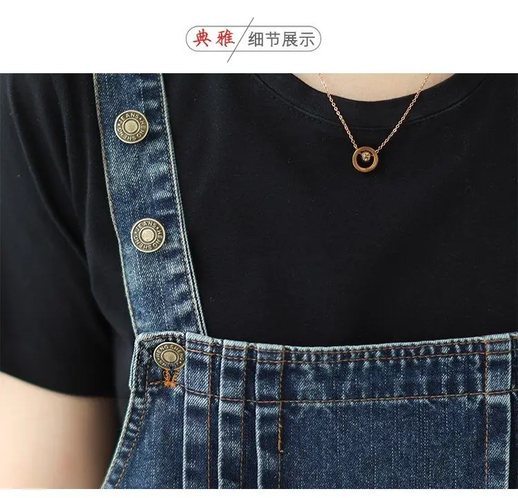 Oversized Women's Denim Skirt Spring Autumn Casual Suspenders Dress Cowboy Sleeveless Dress Female Long Adjustable Slip Dresses