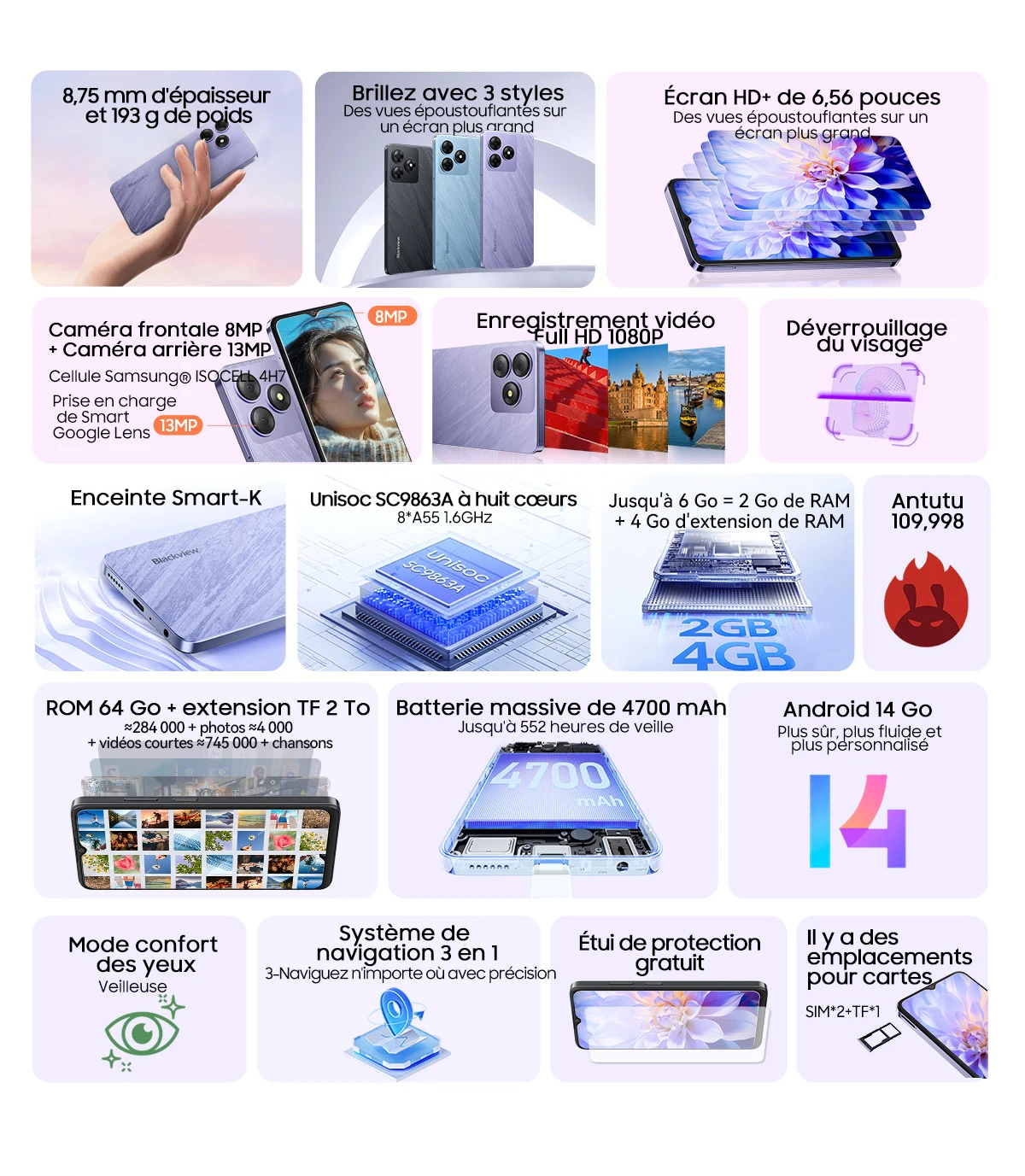 Smartphone BLACKVIEW WAVE S516ded350c61406cbf6633b7b3a9b848n