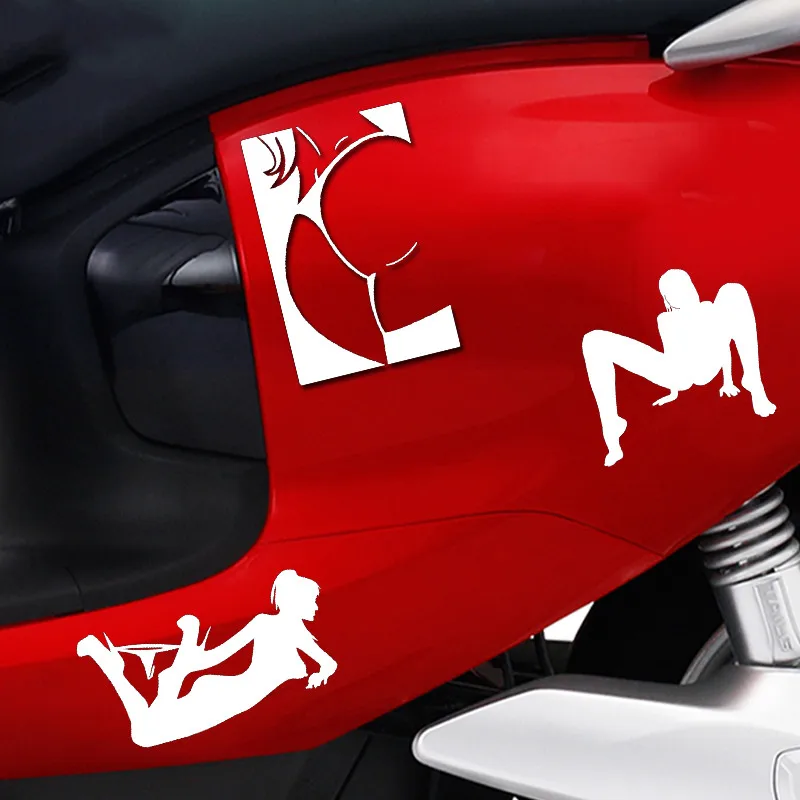 

Car Styling Fuel Tank Cap Sexy Beauty Temptation Fairy Anime Cartoon Back Trunk Bumper Rear Windshield Motorcycle Decals Sticker