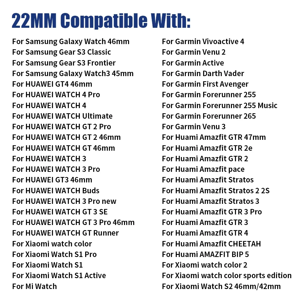 22 مللي متر الرياضة تنفس سيليكون حزام لساعة هواوي...