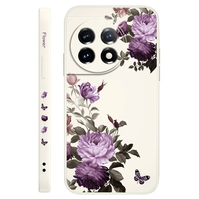 Peony Blossoms Liquid Silicone Phone Case
