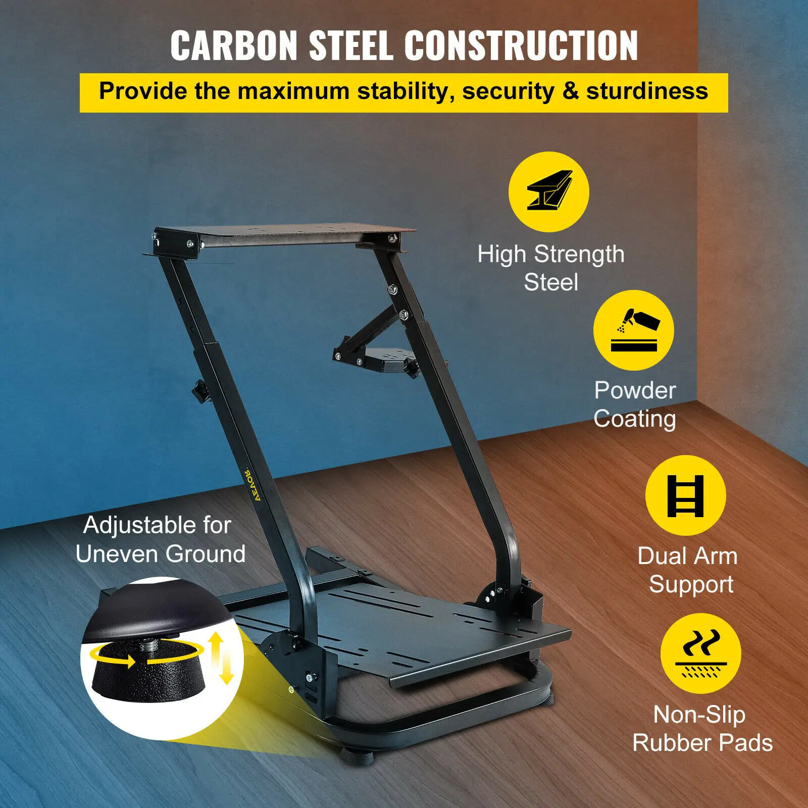 Vevor Career Race Supporto Per Volante Per Logitech G25 G27 G29 G920 Supporto Per Volante T80 T150 T300Rs Giochi Per Xbox