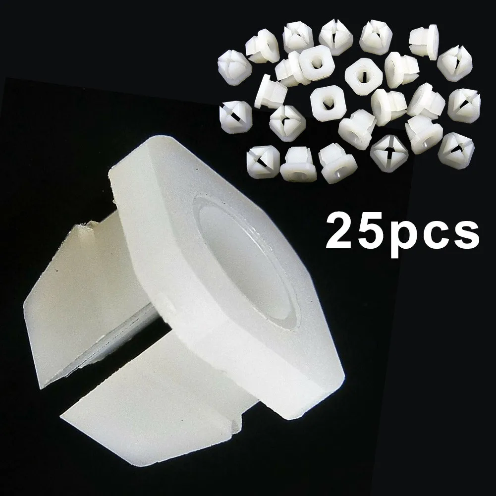 25Pcs Auto Retainer Clamp Fits Car Headlight Mounting Grille Screw Size Grommet Nut Clips Fastener Fits 5/16" Square Hole images - 6