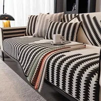 Luxury Chenille Sofa Cover Four Season Universal Sectional Sofa Towel Anti-slip Couch Cover for Living Room, Not whole Set 1