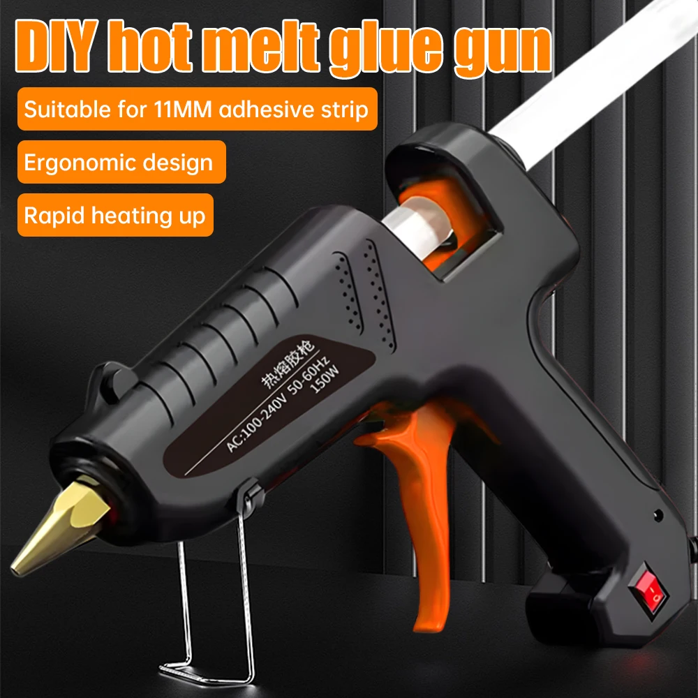 150W Household Lithium Electrothermal Glue Gun with Glue Sticks Industrial Guns Heat Temperature Thermo Electric Repair Tool 2