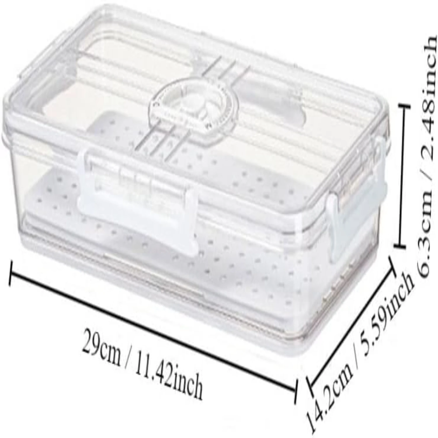 Bacon Container with Tight Lid,Plastic Meat Cheese ,Vegetable with Drain Plate,Multipurpose Food Container for Refrigerator(