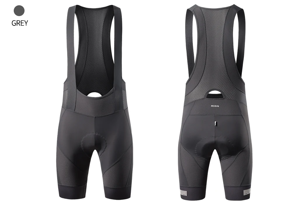 RION Herren-Radlerhose Pro Fahrrad-Trägerhose MTB Gepolsterte Fahrradbekleidung Italienische Dolomiti-Polster 8H Rennrad-Trägerhosen Slim Fit – Detail 21