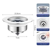 Houseeker 3 in 1 Pop Up Sink Filter ABS Kitchen Sink Strainer Drain Basket Stopping Blockage Bouncing Core Leak-proof Plug Cover 5