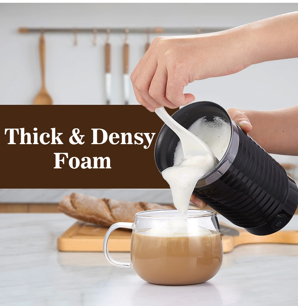 220V 500W Electric Milk Frother Cold/Hot Dual Effect Multifunction Foam Maker Latte Cappuccino Chocolate Automatic Milk Foamer 2