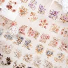 1Roll Loop Stickers Office School PET Supplies Baroque Tape Retro Material Adhesives Handbook Floral Scrapbook cut 50mm*2M 4