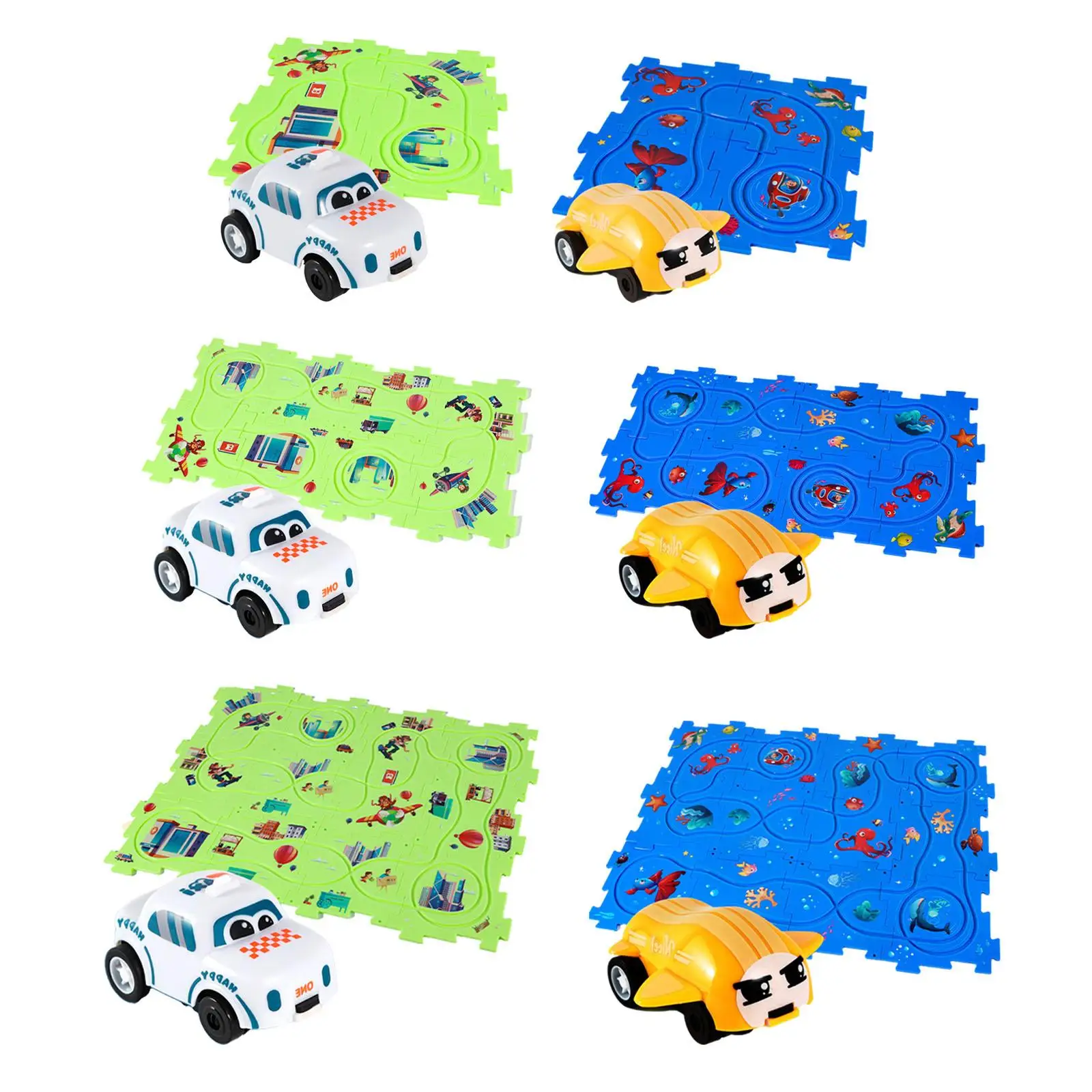 

Track Toy Vehicle Hand Eye Coordination Educational Toy Puzzle Tracks Jigsaw Set for Preschool Children Girls Toddlers Gifts