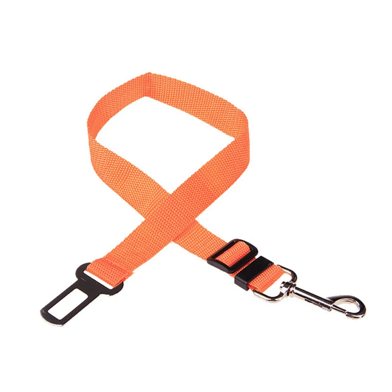 Adjustable pet cat and dog car seat belt pet seat vehicle dog harness traction clip safety bar traction belt access pet seat belt