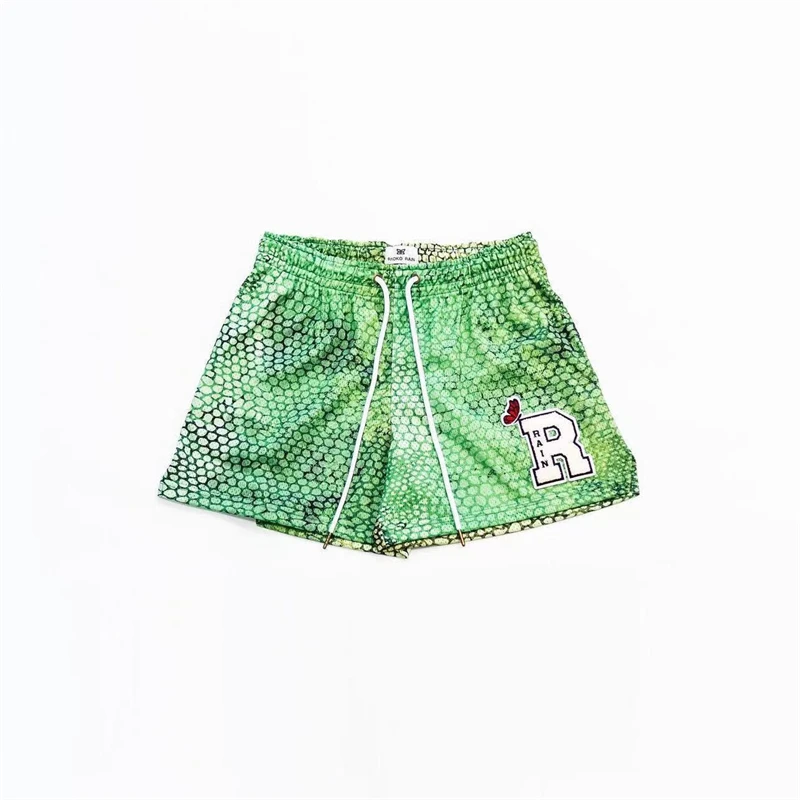 New fashion bee-eye design men's and women's casual shorts mesh breathable quick drying basketball quarterpants