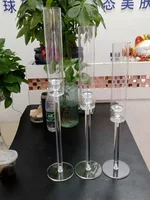 3 Pcs Crystal Candle Holders Acrylic Candlestick  Road Lead Candelabra CenterPieces Wedding Porps Christmas Deco 2