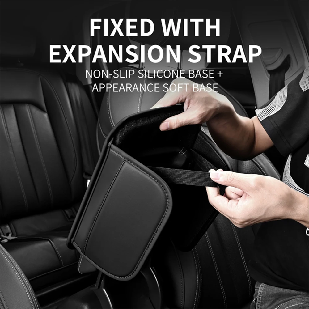 1pc PU Leather Car Armrest Cushion Center Console Storage Pocket Accessories For Chevrolet Cruze Captiva Trax Malibu Tahoe Spark