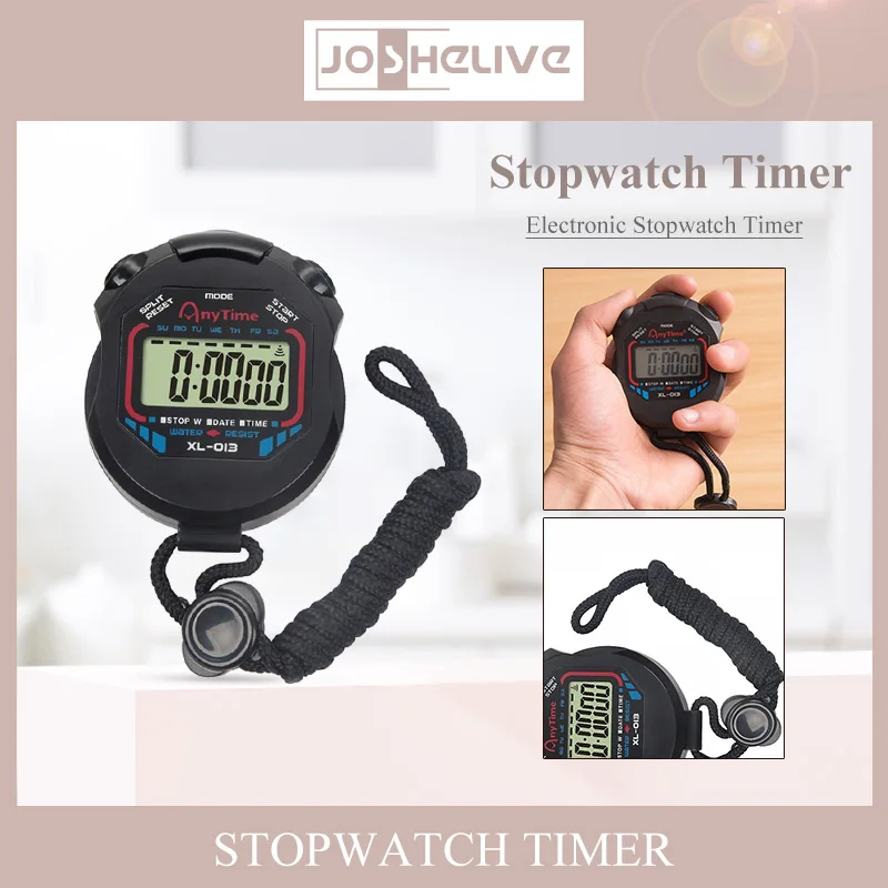 Description Picture 5 of itemTimers Chronometer Handheld Pocket Stopwatch Professional Digital Sport Stopwatch LCD Timer Stop Watch Waterproof Timer Tools