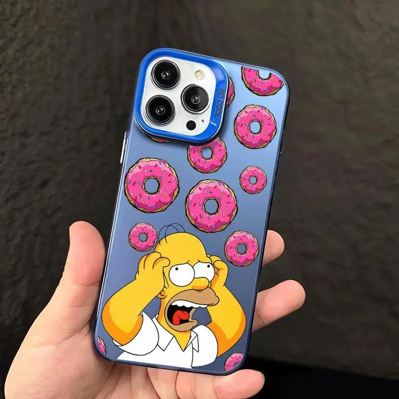 The Simpsons Donut Silicone Phone Case - Vibrant Colorful Design