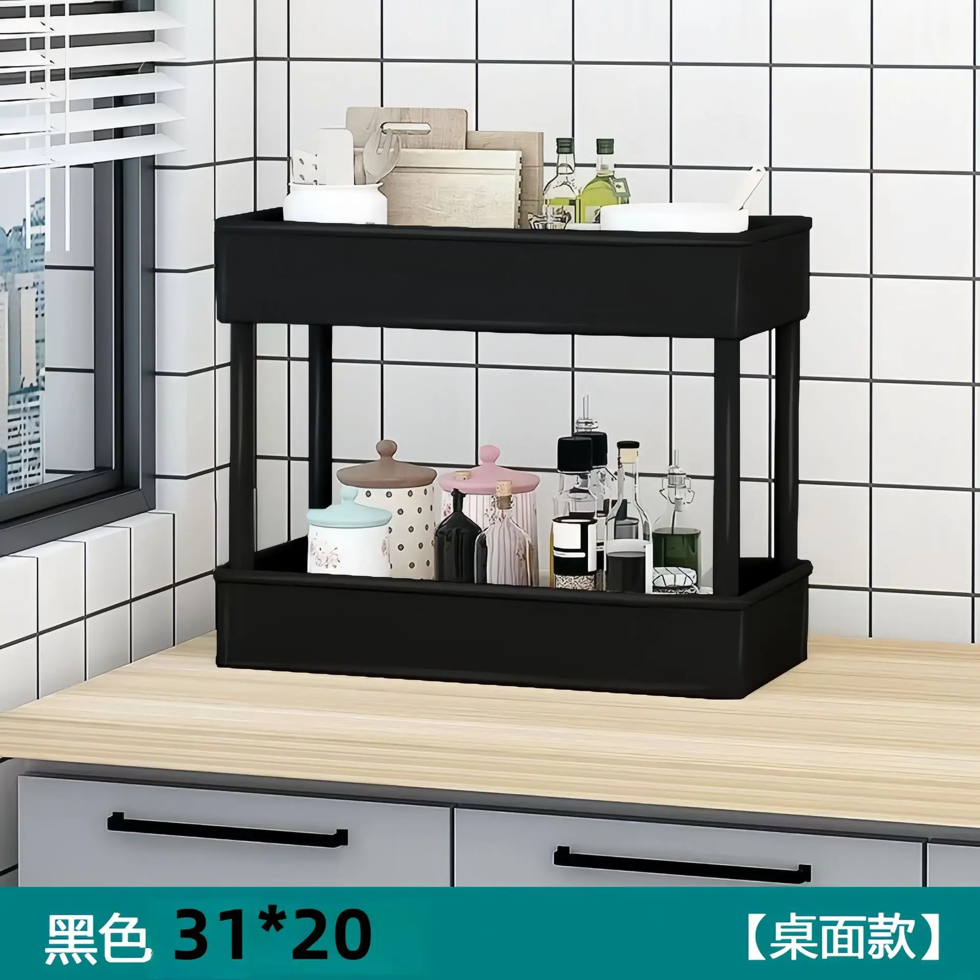 Kitchen racks floor multi layered wheeled household mobile carts vegetable baskets and snacks storage storage racks Family Gifts