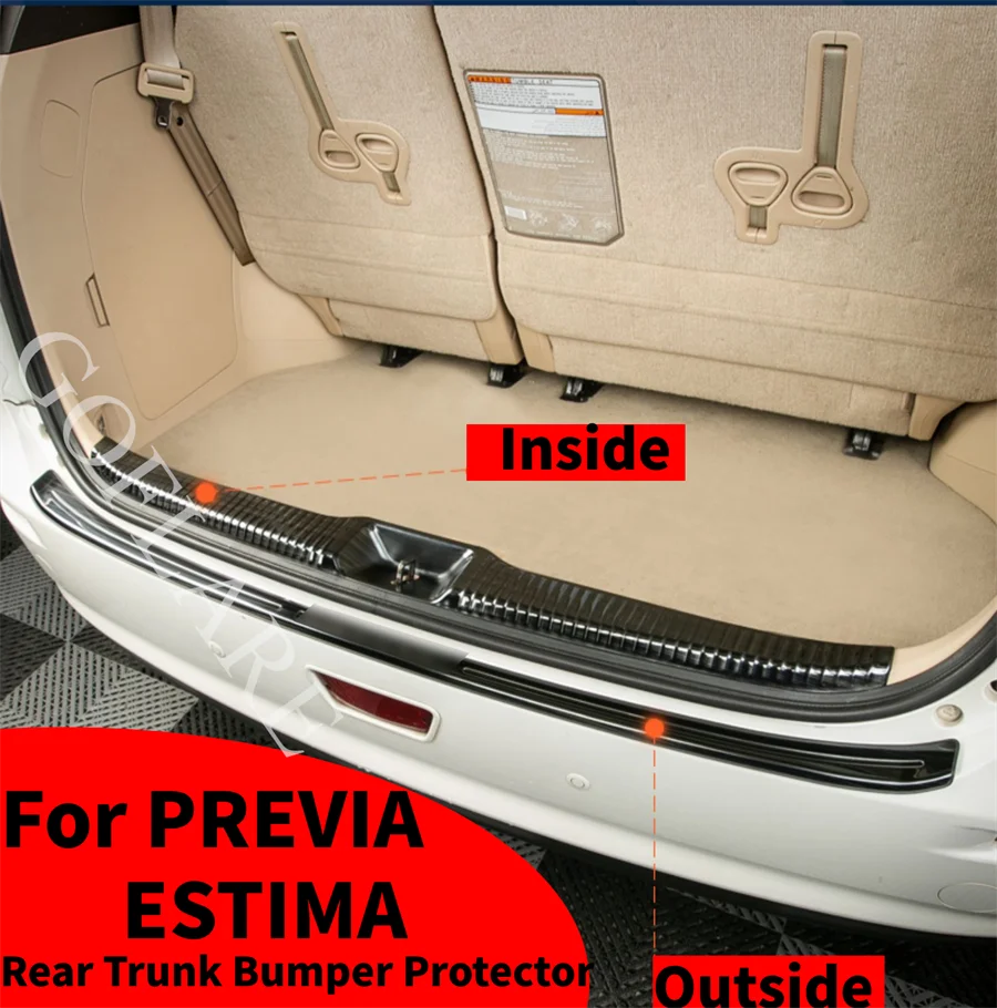 For Toyota Previa Estima ACR50 Rear Trunk Bumper Protector Guard Trunk