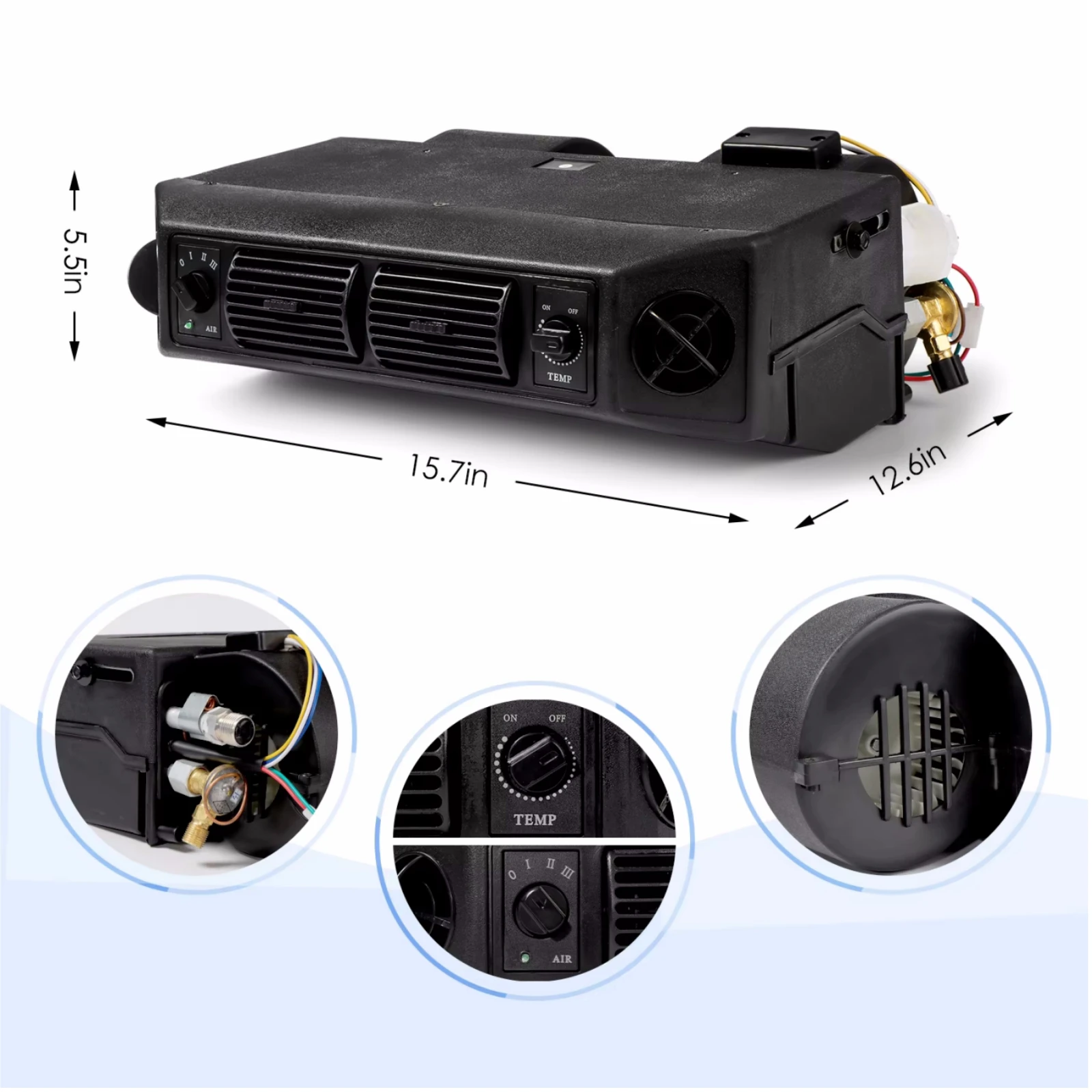 RV65F Automotive Air Conditioning Evaporator Assembly 12V/24V Universal 404 Vented Reinforced Evaporator
