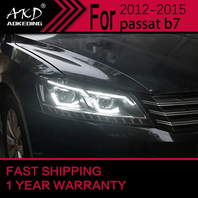 Akd Car Styling For Vw Passat B7 Headlights 2011-2016 Led Headlight Drl Hid  Head Lamp Bi Xenon Projector Lens Auto Accessories - Car Headlight Assembly  - AliExpress