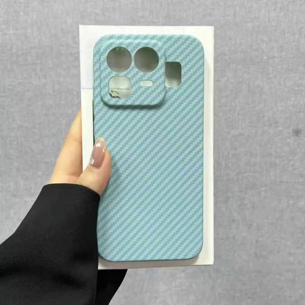 Matte Carbon Fiber Texture Non-Slip Protective Back Cover - Luxury Bumper Case