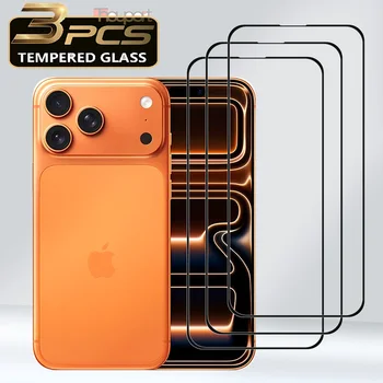 3 pezzi/per protezione schermo Apple 17Pro per iPhone 17 vetro temperato 9h vetro frontale antigraffio con colla completa