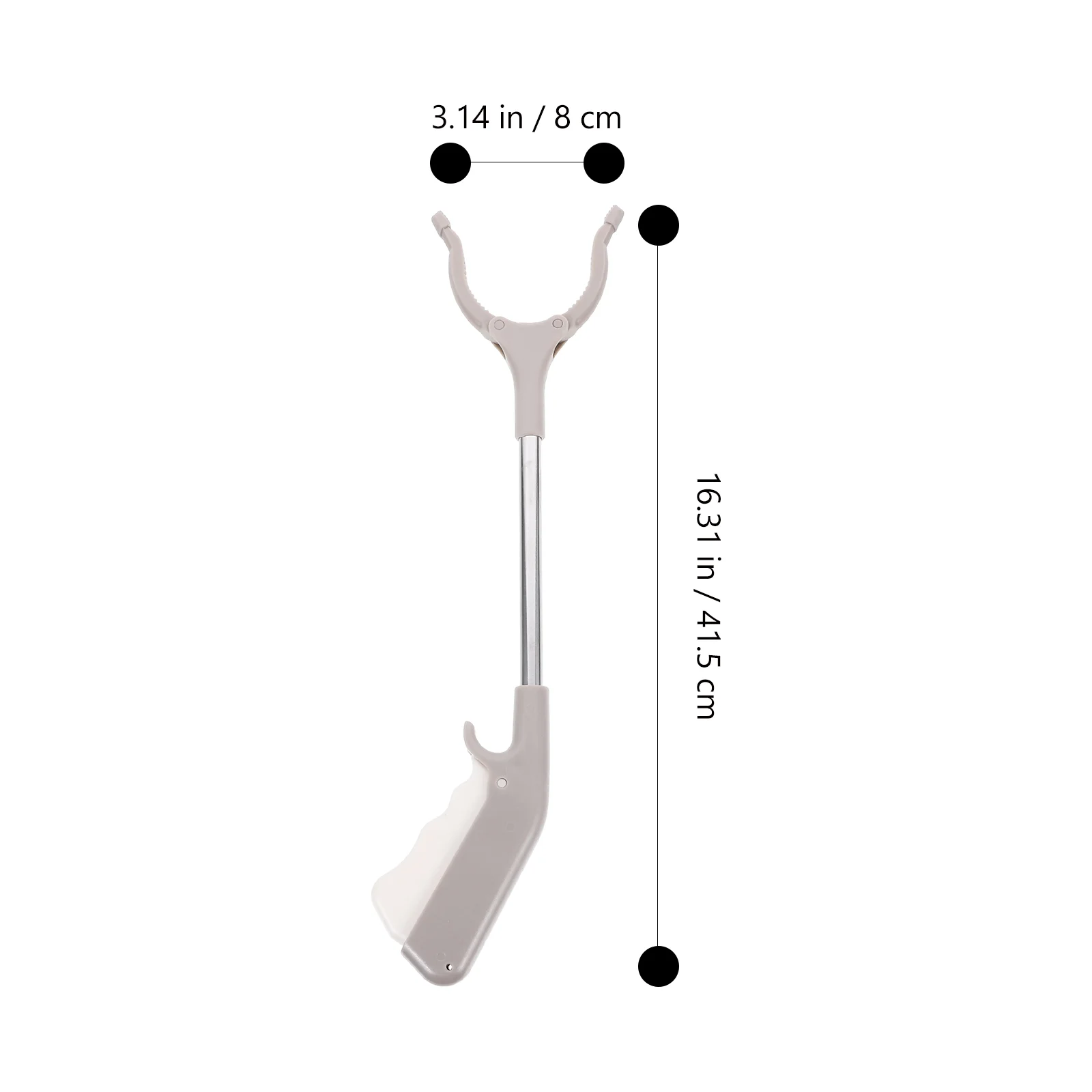2 Pcs Stainless Steel Garbage Clip Tool Trash Picker Litter Grabber Clamps Abs Rubbish Elderly 4