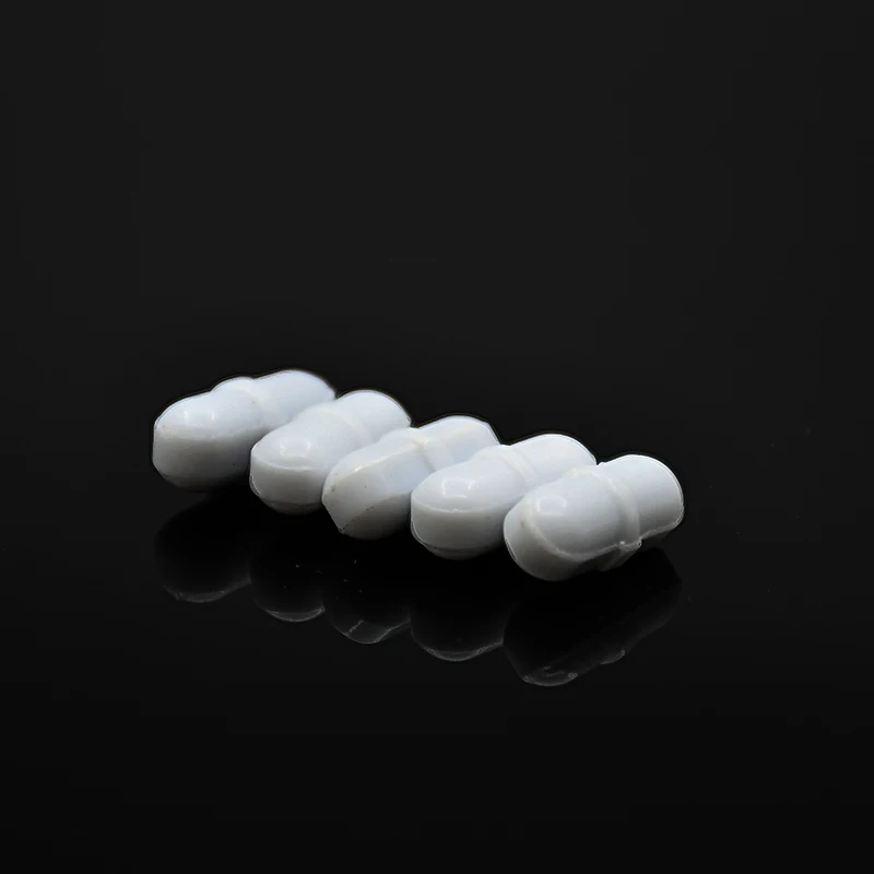 PTFE Stirrer Bars Magnetic Stir Mixer B-type Stirring Bar Lab Spinner Stirrer Rotor Cylinder Section Diam. 7mm Length 25mm 5/PK