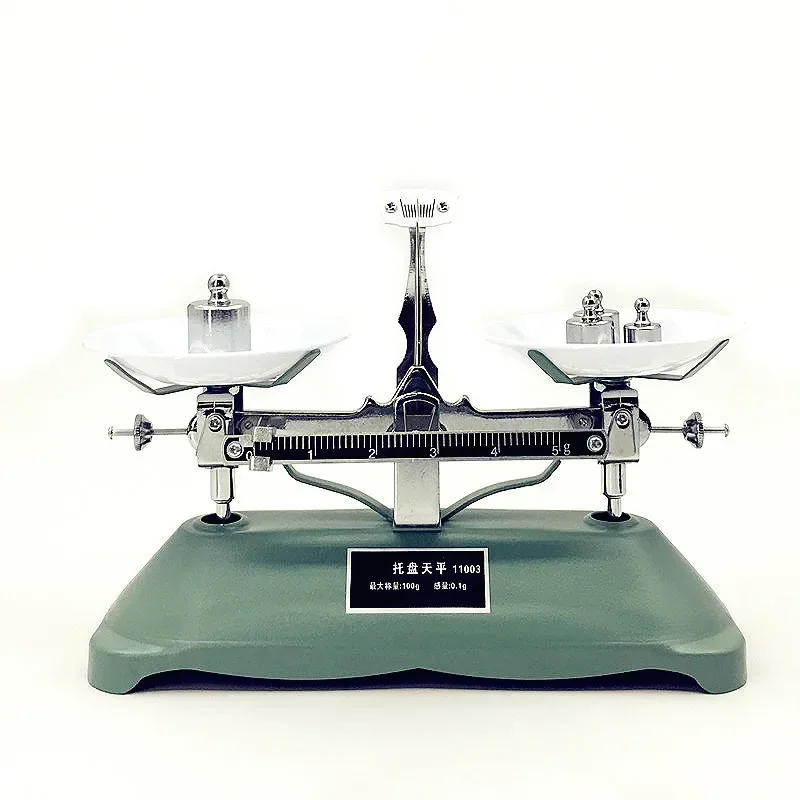 Table Balance Counterbalance Students Teaching Lab Mechanical Scale Top-pan Balance With Weights Tweezer Max. 1000 g (1g) 1/PK