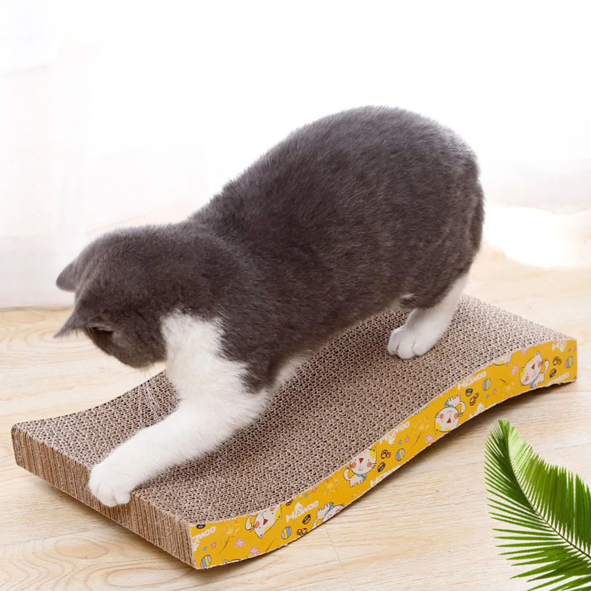 Title 1, Wooden Cat Scratcher Scraper Detachable Lounge ...