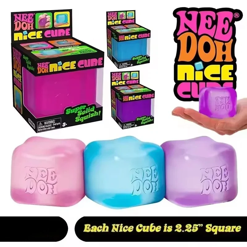 Needoh Nice Ice Sensory Fidget Cube For Stress Relief Adults Toy_voghion.com